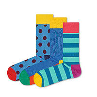 Happy Socks3双装瑞典潮袜HS系列中长筒袜子ins礼盒
