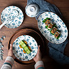 景德镇陶瓷盘子菜盘创意家用餐具简约日式菜碟圆形碟子早餐盘大号