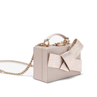 CHARLES & KEITH 50700838 女士蝴蝶结装饰单肩包