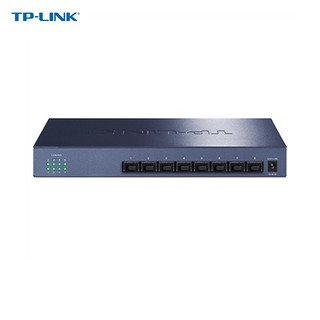 TP-LINK 普联 TL-ST1008F 8口全万兆SFP+全光口以太网10G高速光纤交换机 企业网络监控交换机钢壳静音无风扇