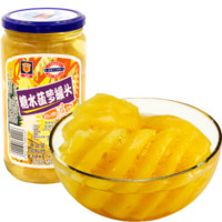 梅林 水果罐头 糖水黄桃荔枝菠萝650g 新鲜水果什锦杂果沙拉罐头食品 糖水菠萝650g