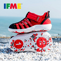 IFME 婴童鞋 男女童 凉鞋 舒适包头魔术贴平底防滑机能鞋