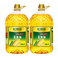 88VIP：长寿花 非转基因玉米油4L*2桶物理压榨玉米胚芽油食用油烘焙 大桶