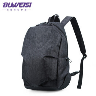 布维斯（BUWEISI）S9026-2包 黑色双肩包旅行牛津布包 时尚15.6英寸男包