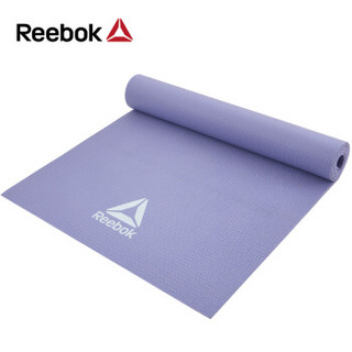 锐步（Reebok）瑜伽垫 赠绑带男女瑜伽室专业防滑健身垫环保PVC高弹抗撕裂柔软地垫 RAYG-11022PL 紫色-4mm
