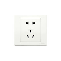 施耐德 开关插座面板 如意系列 五孔插座 二三级插座 10A 白色(定制商品)