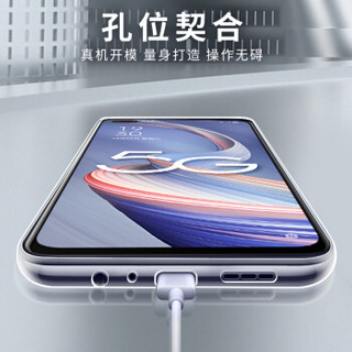 Freeson OPPO A92s手机壳保护套 轻薄全包防摔硅胶套 清透TPU软壳 透明