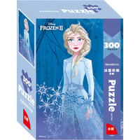 迪士尼(Disney)冰雪奇缘2电影版300片亮银卡拼图玩具 公主儿童拼图女孩礼物(古部盒装拼图)54DF3003930
