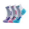 KAWASAKI 川崎 专业羽毛球袜运动袜 女款中袜3双装三色