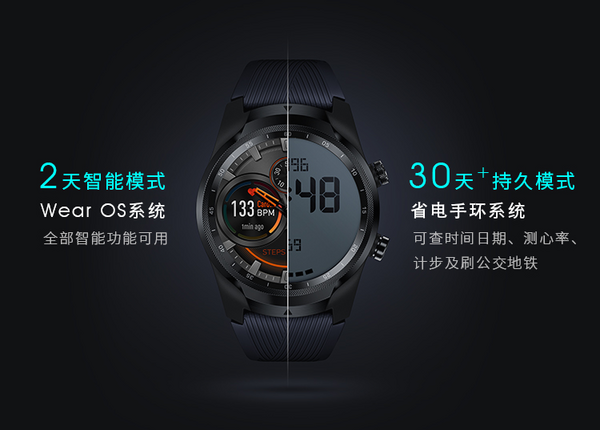 小编精选、值友专享：TicWatch Pro 2020新款 智能手表 蓝牙版/4G版