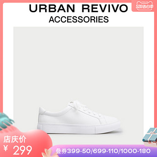 URBAN REVIVO2020春季新品男士配件纯色运动板鞋AF02SS8E2000