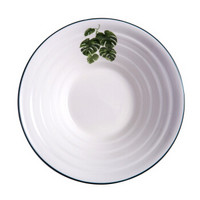爱思家 陶瓷白色大碗  口径20.5cm