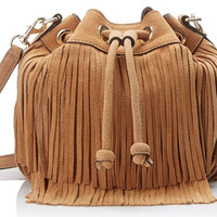 Rebecca Minkoff Fringe Mini Fiona 流苏水桶包