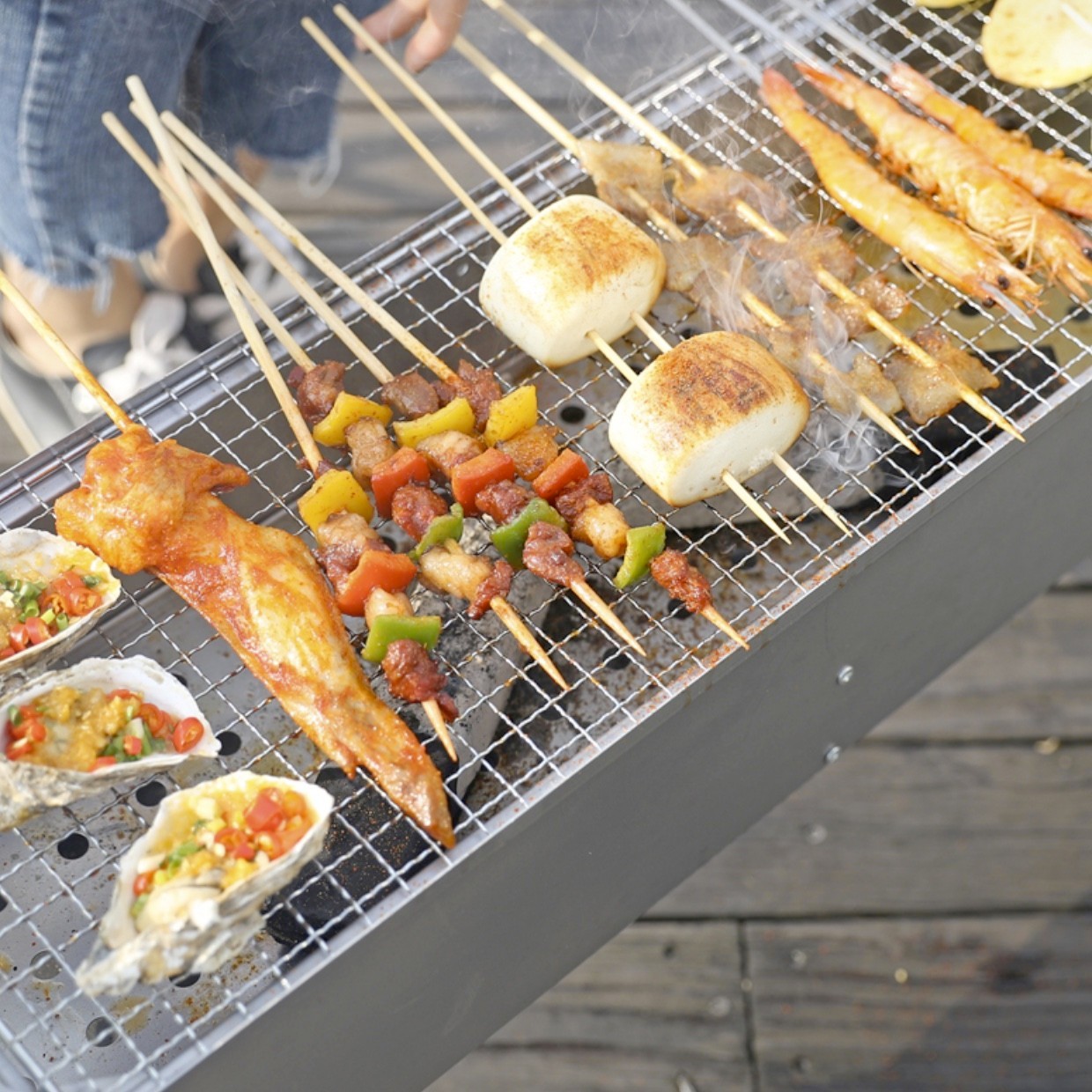 sometimes有时户外烧烤炉4018cm送毛刷烧烤料