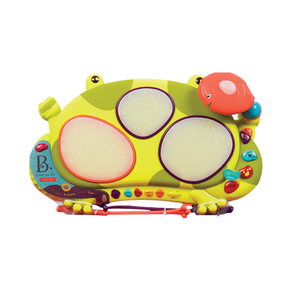 B.Toys 比乐 BX1389Z 饶舌青蛙鼓 2岁及以上 绿色