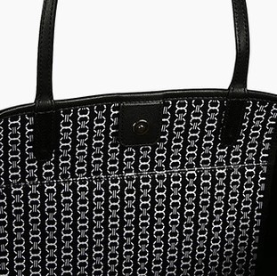 TORY BURCH 汤丽柏琦 Gemini Link Tote 女士大号真皮手提包 黑色