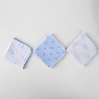 beesun 考拉工厂 婴幼儿精梳棉纱布方手帕3条装