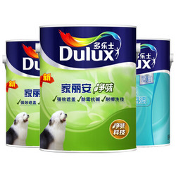 多乐士（Dulux）家丽安净味 内墙乳胶漆 油漆涂料 墙面漆A991+A749套装16L定制品