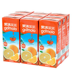 gomolo 果满乐乐 100%橙汁 250ml*9盒 *6件