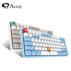 Akko 3084 84键 机械键盘 Cherry轴 9009改 bilibili蓝色版