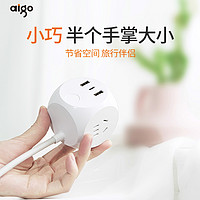 aigo 爱国者 M0331C 圆面款插座 2USB口+1TypeC+3AC插位 1m