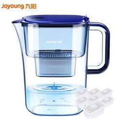 九阳（Joyoung）净水壶（1壶7芯套装）家用滤水壶 过滤净水器 JYW-B05 *2件