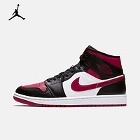 Nike 耐克 AIR JORDAN 1 MID 男子黑红脚趾篮球鞋 554724
