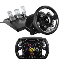 图马思特（THRUSTMASTER）T-GT 定制版力反馈赛车模拟驾驶游戏方向盘+ F1法拉利盘面方程式赛车套装