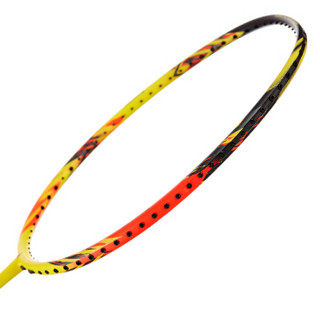 KAWASAKI 川崎 全碳素羽毛球拍单拍 专业训练拍X160-AK红黄（已穿线送手胶和12球）