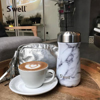 Swell 元素系列travel不锈钢宽口保温保冷水杯   白色大理石590ml