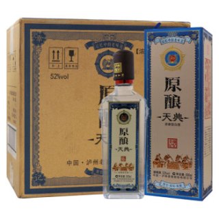 泸州老窖原酿天典幸福记忆52度浓香型白酒500ml6整箱装内含礼品袋