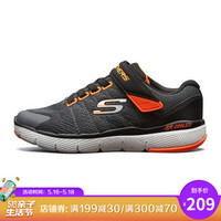 斯凯奇（Skechers） 男童魔术贴时尚活力舒适透气儿童运动休闲鞋98141L多色可选 炭灰色/黑色 32