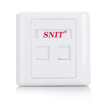 思诺亿舟（SNIT）A160-2 双口电话网络面板 86通用型工程级电话网络插座面板