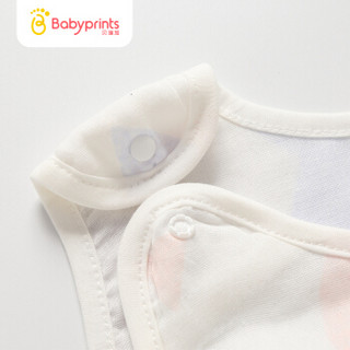 Babyprints婴儿睡袋 夏季宝宝防踢被 新生儿纯棉纱布一体式睡袋 克里克利 90