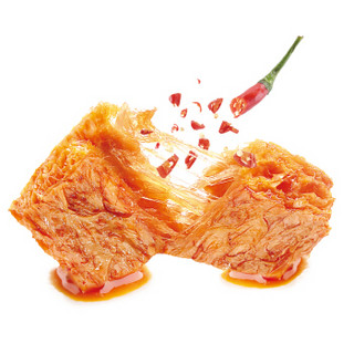 劲仔 手撕素肉豆干麻辣条素肉 休闲零食 韩式烧烤味200g/袋