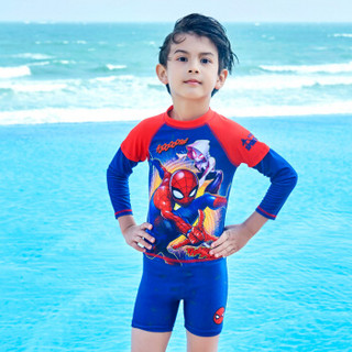 迪士尼（DISNEY）儿童泳衣 漫威复仇者联盟系列蜘蛛侠 男童分体泳衣S19W2F0183A 红色 120