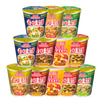 PLUS会员：NISSIN 日清食品 方便面 合味道混合装 6口味12杯