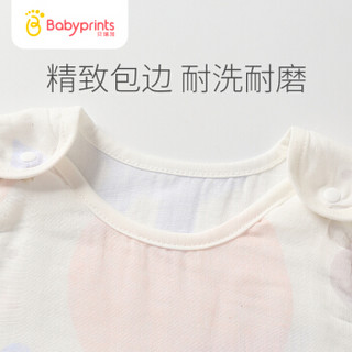 Babyprints婴儿睡袋 夏季宝宝防踢被 新生儿纯棉纱布一体式睡袋 克里克利 80