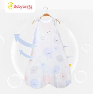 Babyprints婴儿睡袋 夏季宝宝防踢被 新生儿纯棉纱布一体式睡袋 克里克利 80