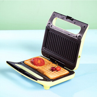 尚烤佳 电饼铛 三明治早餐机 华夫饼机 网红早餐机 面包机 电烤盘 双面加热可拆洗  HRS5001