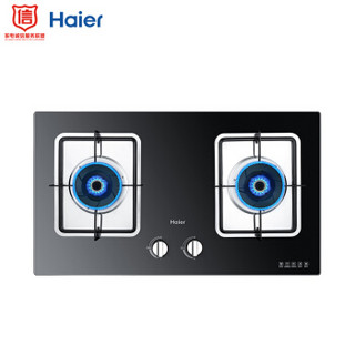 海尔（Haier）双眼灶 嵌入式 4.5kW大火力 一级能效 钢化玻璃 灶具天然气家用Q6BE(12T)