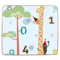 多喜兔儿童玩具进口XPE材质双包加厚婴儿童爬行垫 环保无异味防滑防潮 长颈鹿+缤纷字母180*300*2.0