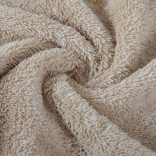 大朴家纺精梳埃及长绒棉毛巾纯棉素色毛巾柔软强吸水洗面婴儿安全可用 驼色(加厚) 34cm*76cm