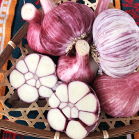 吴小鲜 新鲜现挖紫皮大蒜 5斤