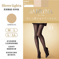 郡是（GUNZE）丝袜薄连裤袜 SABRINA日本进口春夏SB460显瘦自然肤色389 M-L(） *2件