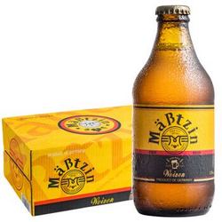 麦士汀（Mabtzin）小麦白啤酒 330ml*18瓶 整箱装瓶装 德国进口 *2件