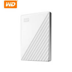 西部数据(WD)4TB USB3.0移动硬盘礼盒装My Passport随行版 2.5英寸 白色(密码保护 自动备份)WDBPKJ0040BWT