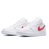 AIR JORDAN 1 LOW AJ1 女士休闲运动鞋 AO9944 白色/大学红/白色 37.5