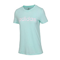 Adidas阿迪达斯 女装 运动休闲透气训练短袖T恤 DX2544_DX2544,M