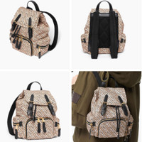 BURBERRY 博柏利 The Rucksack 女士印花尼龙军旅背包